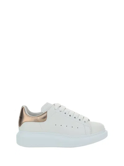 Alexander Mcqueen Sneakers In White/rose Gold 171