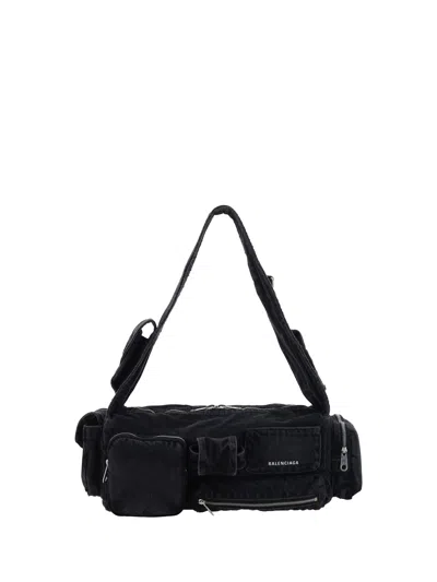 Balenciaga Men Superbusy Shoulder Bag In Multicolor