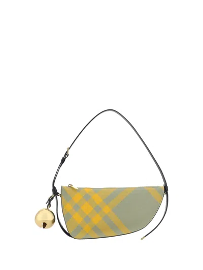 Burberry Sling Shield Check-pattern Shoulder Bag In Multicolor