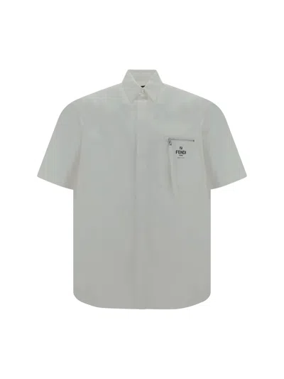 Fendi Men Shirt In White