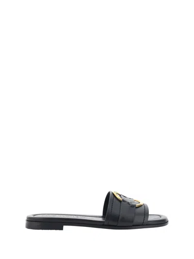 Moncler "bell" Slide Sandals In Multicolor