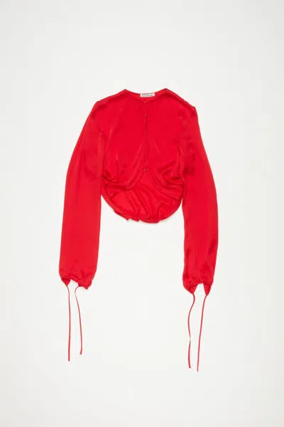 Acne Studios Fn-wn-blou001055 - Shirts/blouses Clothing In Azt Bright Red