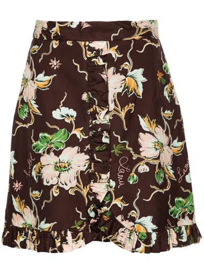 Alemais Manda Bay Mini Skirt In Brown