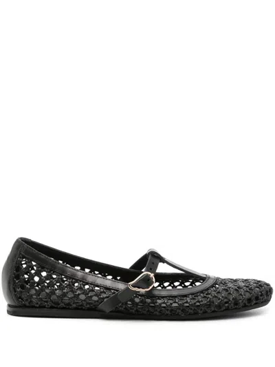 Ancient Greek Sandals Aerati Vachetta/net Shoes In Black