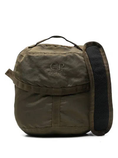 C.p. Company Nylon B Shoulder Pouch Bags In Green