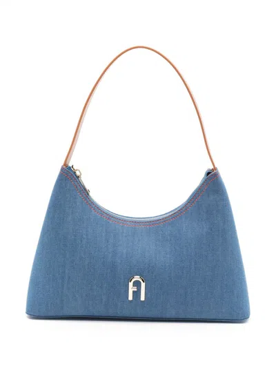 Furla Diamond S Shoulder  Bags In Blue