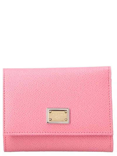 Dolce & Gabbana Logo Wallet In Pink