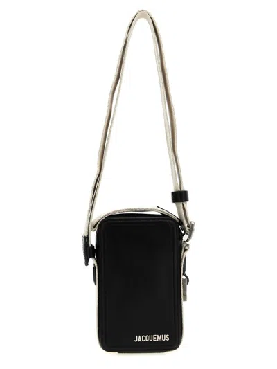 Jacquemus 'la Cuerda Vertical' Crossbody Bag In Black