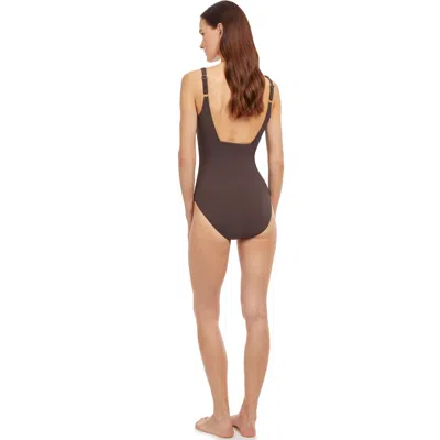 Gottex Onyx Square Neck One Piece In Multi