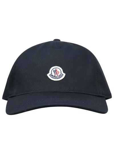 Moncler Black Cotton Hat