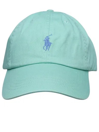 Polo Ralph Lauren Mint Cotton Hat In Green