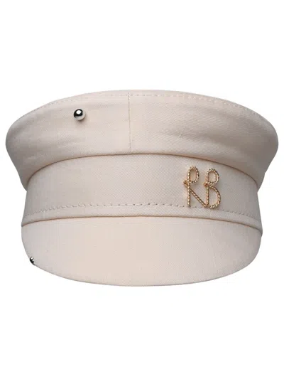 Ruslan Baginskiy Hat In Cream Linen Blend In Avorio