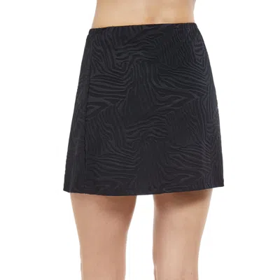 Gottex African Escape Mini Skirt Swim Cover Up In Black