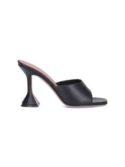 Amina Muaddi Lupita High Stiletto Heel Sandals In Black