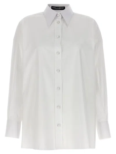 Dolce & Gabbana Poplin Shirt In White