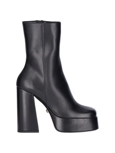 Versace Black Leather Boots