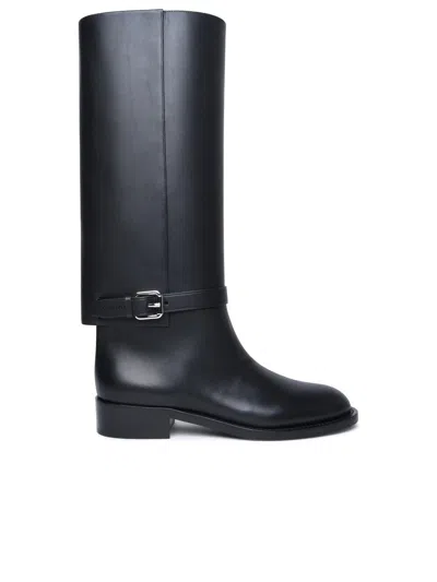 Burberry Black Leather Boots