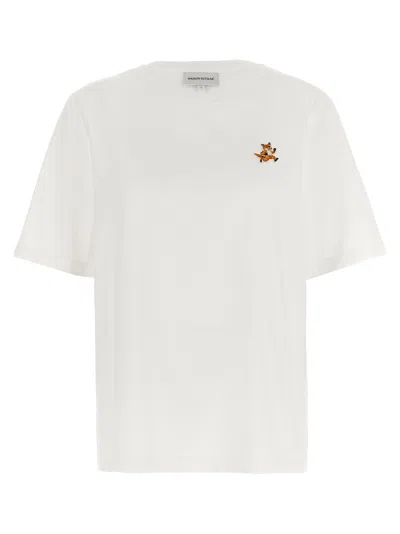 Maison Kitsuné "speedy Fox Patch" T-shirt In White