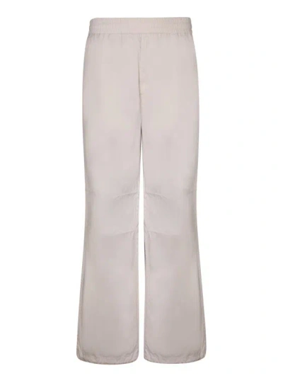 Burberry Cotton Beige Trousers In Neutrals