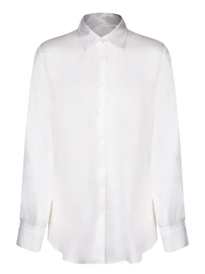 Blanca Vita Catalpa Twill Shirt In White