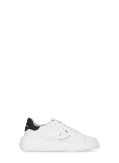 Philippe Model Tres Temple Low Sneakers In White