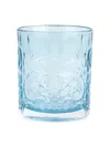 Vietri Barocco Tortoise Double Old-fashioned Glass In Blue