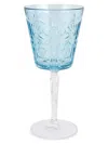 Vietri Barocco Tortoise Wine Glass In Blue