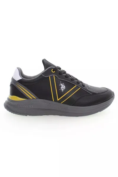 U.s. Polo Assn Black Polyester Trainer