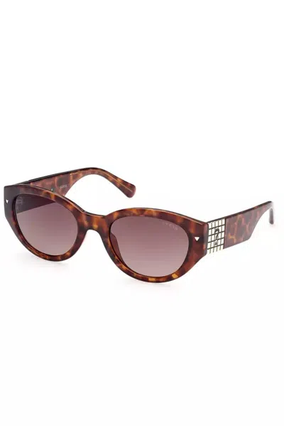 Guess Jeans Chic Teardrop Brown Lens Sunglasses In Neutral