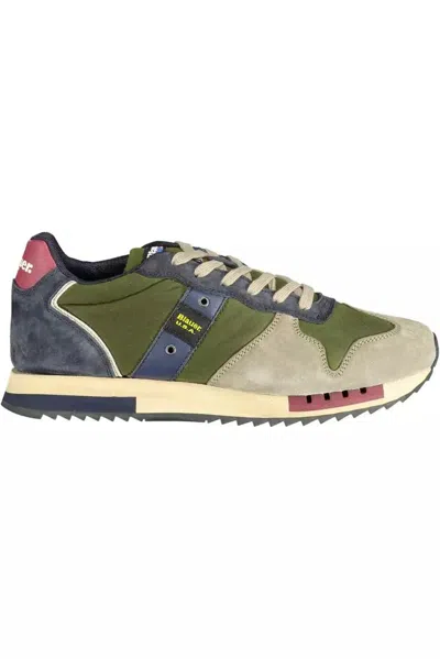 Blauer Green Polyester Trainer In Multi