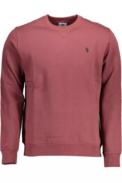 U.s. Polo Assn Purple Cotton Sweater In Burgundy