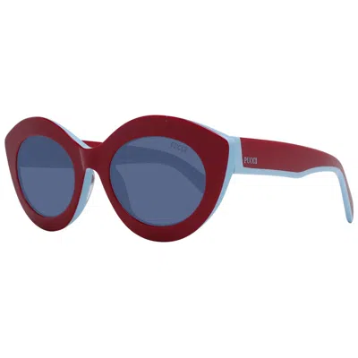 Emilio Pucci Red Women Sunglasses In Burgundy