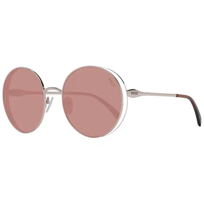 Emilio Pucci Rose Gold Women Sunglasses In Pink