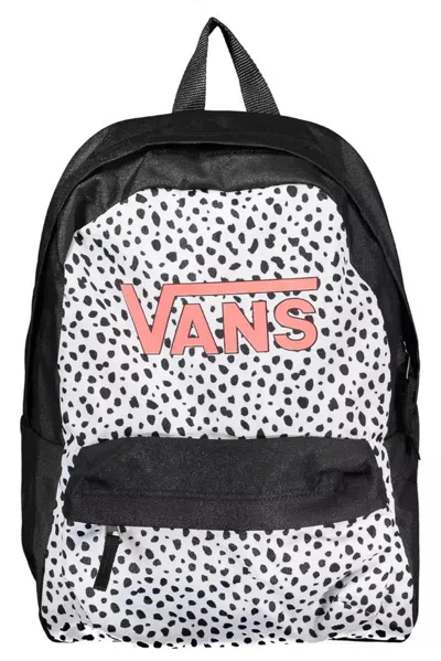 Vans Sleek Black Polyester Backpack With Logo Detail