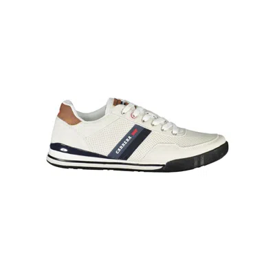 Carrera Sleek White Sneakers With Contrast Accents In Black