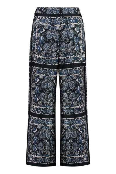 's Max Mara Patty Silk Trousers In Blue