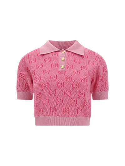 Gucci Top In Pink/mc