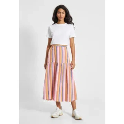 Dedicated Finnhamn Organic Cotton Midi Skirt In Multi