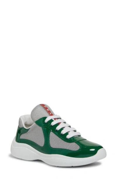 Prada America's Cup Sneaker In Green