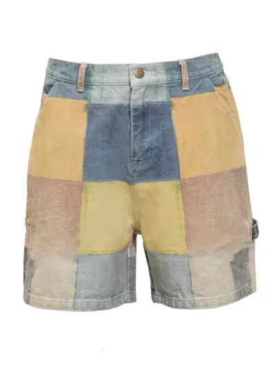 Kidsuper Patchwork Shorts In Multicolor