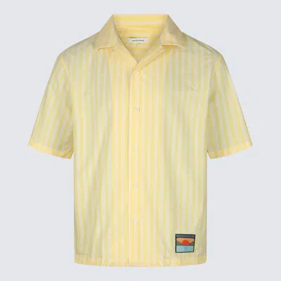 Maison Kitsuné Maison Kitsune' Shirts In Light Yellow Stripes