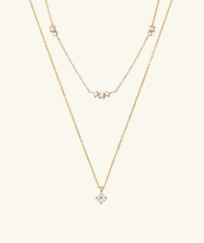 Mejuri The Stacker Necklace Set In Vermeil