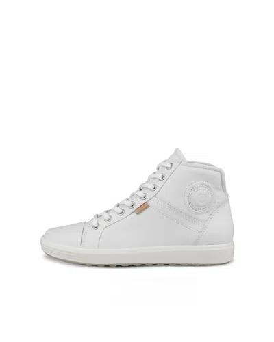 Ecco Women's Soft 7 High-top Sneaker In White