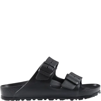 Birkenstock Black Slippers Arizona Eva For Kids With Logo