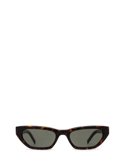 Saint Laurent Sl M126 Havana Sunglasses In Havana-havana-grey