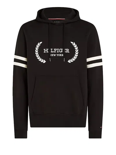 Tommy Hilfiger Man Sweatshirt Black Size Xl Cotton