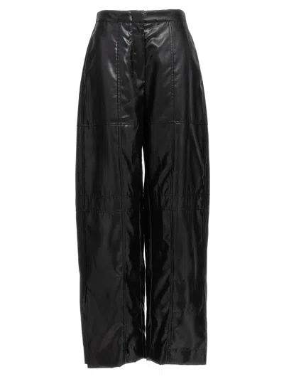 Jil Sander Coated Pants In Black