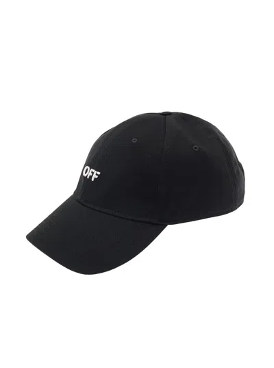 Off-white Off Stamp Drill Baseball Cap In Black
