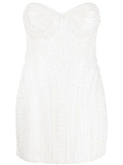 Retroféte Retrofête Short Dress With Decoration In White