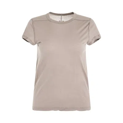 Rick Owens Women Cropped Level T-shirt In Gold